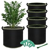 BLIENKREBY 5 X 30L Pflanzsack aus Vliesstoff, 7 Gallonen Pflanzen Tasche,...