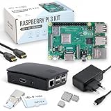 Raspberry Pi 3 B+ Starter-Set | Netzteil | Gehäuse | 64GB Edition | 4K...