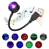 URAQT LED Auto Decke Starlight, USB-Nachtlicht 360° Rotierende Mini...