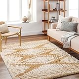 Livabliss Tuzla Shaggy Berber Teppich - Flauschiger Teppich groß für...
