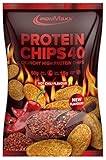 IronMaxx Protein Chips 40 - Hot Chili 1 x 50g | gebackene High Protein...