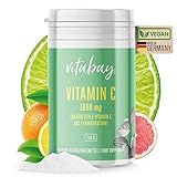 Vitabay Vitamin C Pulver Hochdosiert 1000 mg - 250g VEGANES Reines Vitamin...