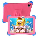Kinder Tablet, 10 Zoll Android 14, 1280 * 800 HD-Display, 6000 mAh Akku,...