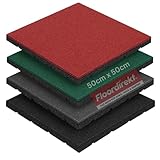 Floordirekt Universelle Schutzmatte, Fallschutzmatte - 50 x 50 x 2,5 cm,...