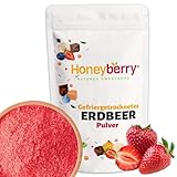 Gefriergetrocknetes Erdbeerpulver 100g - Gefriergetrocknete Früchte Pulver...