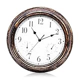 Gartenuhr Wetterfest, Außenuhren Wasserdicht, Wasserdichte Wanduhr,...