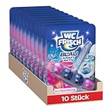 WC Frisch Kraft Aktiv Blauspüler Blüten-Frische (10er Pack), WC-Reiniger...