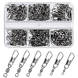 VEPEPE 120 Stück Angelwirbel und Kugellagerwirbel für Wirbel Angeln...