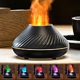 Flammen Aroma Diffuser, Ätherische Öle Diffuser Mit 7-farbigem...
