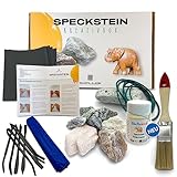 Sheflajor Speckstein-Set inkl. Polierwachs [Made in Germany] – Kreatives...