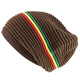 Armycrew Deep Crown Oversized RGY Gestreift 100% Baumwolle Rasta...