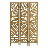 ML-Design Paravent Raumteiler 3-teilig Kyoto, Natur, 170x121 cm, aus Holz,...