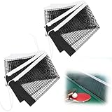 Tischtennisnetz 180 * 14 cm（2 Stück）, Tragbares Tischtennisnetz,...
