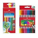 Faber-Castell 205072 - Stifte Set mit Filzstiften und Buntstiften,...