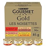 PURINA Gourmet Gold Zarte Häppchen in Sauce Katzenfutter nass, Sorten-Mix,...