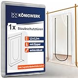 Königwerk Staubschutztür mit Reißverschluss (1er Set) - Inkl....