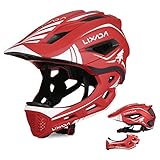 Lixada Fahrradhelm Kinder Helm Fullface Abnehmbar Unisex 52-58cm Children's...