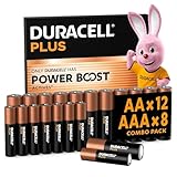 Duracell Plus Batterien AAA & AA, Kombipackung mit 20 Stück, langlebige...