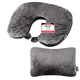 Dunlopillo 2 in 1 Reisekissen und Nackenhörnchen 31x21 cm - Nackenkissen...