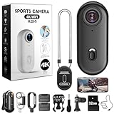 Nisanmoon Action Kamera WiFi 4K, 170° Sport Actionkamera HD, 32G Mini...