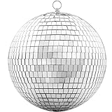 Devan - 20CM Silberne Spiegelkugel - Disco-Kugel für Party, Hochzeit &...
