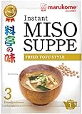 Marukome Instant Miso-Suppe (aus Japan, mit gebratenem Tofu, MSG frei,...
