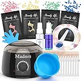 Madors Wachswärmer Waxing Set mit 400g Wachsbohnen- Warm Wax Set...