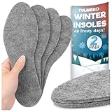 TULMERO 2 Paare Winter Einlegesohlen Extra Warm – Extra Dicke...
