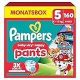 Pampers Windeln Paw Patrol Pants Größe 5 (11-17kg) Baby-Dry, Junior mit...