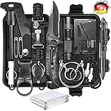 Survival Kit, 15 in 1 Erste Hilfe Set Auto Outdoor Zuhause, Notfall...