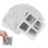 20 Stück Haarsieb Dusche Aufkleber,10x10cm Abfluss Aufkleber,Filter...