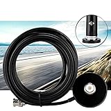 aqxreight Fahrzeug-/Auto-Mobilfunk-VHF-/UHF-Band-Antenne, BNC-Stecker,...
