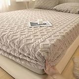 GXLBDK Winter Spannbettlaken Warm Samt Kuschelige Bettlaken Boxspringbett...