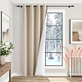 MIULEE Vorhänge Doppellagige Thermovorhang Gegen Kälte und Hitze, 1...