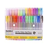 Gurkkst 48 Stück Glitzer Gelschreiber Gelstifte Multicolor Gel Stift Set...