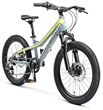 BIKESTAR Alu Mountainbike Jugendfahrrad 20 Zoll ab 6-9 Jahre Hardtail | 7...