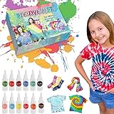 KARLOR Tie Dye Kit - 12 Textilfarbe Batikfarben Set Stofffarben...