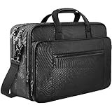 Mancro Aktentasche Herren Damen, 17 Zoll Business Laptoptasche Groß,...