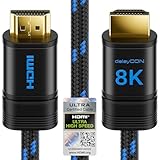 deleyCON 2m 8K HDMI 2.1b Kabel (48G, ULTRA Highspeed) Zertifiziert, 8K@60Hz...