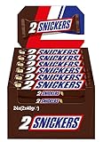 Snickers Schokoriegel; Erdnüsse, Karamell; Fußball Snack; 24 Doppelriegel...