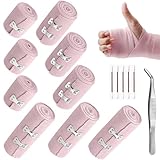 9 Stück Elastischer Verband Premium Elastische Bandage Elastischer...