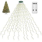 Fnwsja lichterkette weihnachtsbaum 400er LEDs Lichterkette Fernbedienung...