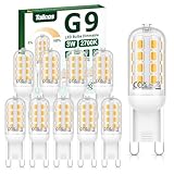 Tailcas G9 LED Dimmbar, Warmweiß 2700K G9 LED 10er Pack, 3W Ersetzt 30W...