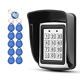 10 RFID-Keychians + Wasserdichter Regen Cover + RFID Metal Keypad...