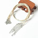 10/20/50 Stück gewachste Baumwollschnur, verstellbare geflochtene...