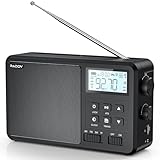 Raddy RF206 Tragbares Kurzwellenradio, Digitalradio, AM/FM-Empfänger,...