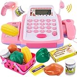 HYAKIDS Kinder Kasse Spielzeug mit Rechnerfunktion Scanner...