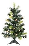 Flair Flower Tannenbaum LED-Licht Timerfunktion Mini-Tannenbaum Ständer...