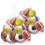 Xpieoyrm 2 Stück Basketballnetz Tasche, Ball Carry Net passend für 10...