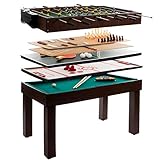 anaterra® Multispieltisch - 9 in 1, Billardtisch, Hockey, Tischtennis,...